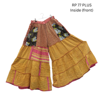 Kantha Plus Size Boho Reversible Pants