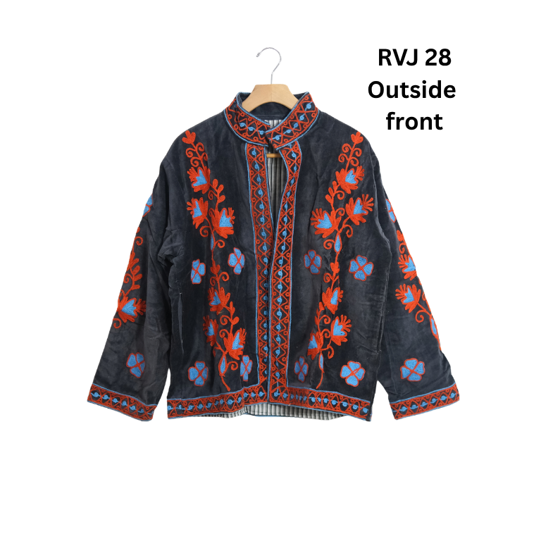 One of a Kind Velvet Embroidery Jacket