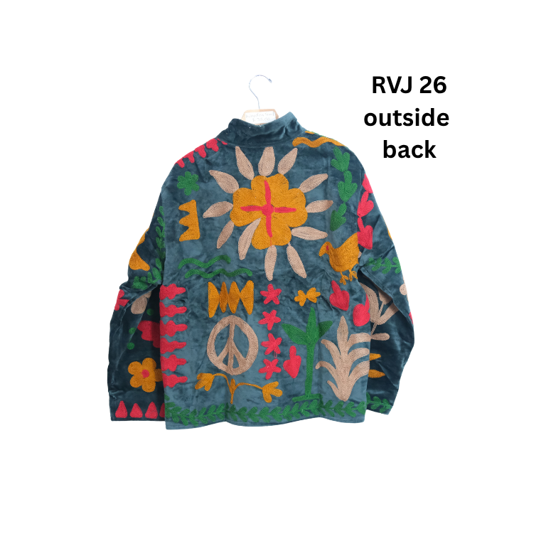 Reversible Velvet Embroidery Jacket
