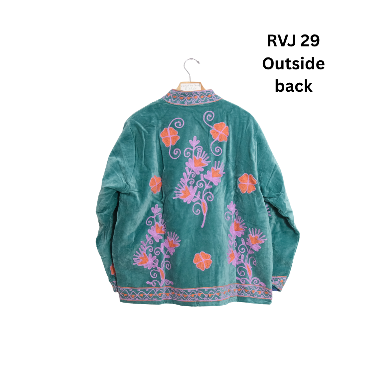 Reversible Velvet Embroidery Jacket