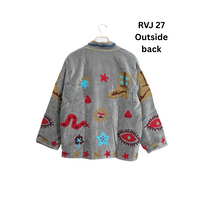 Reversible Velvet Embroidery Jacket