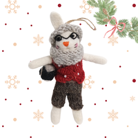 Needle Felted Bunny Ornaments