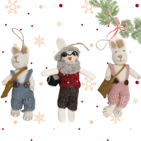 Needle Felted Bunny Ornaments