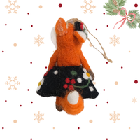Needle Felted Fox Ornaments