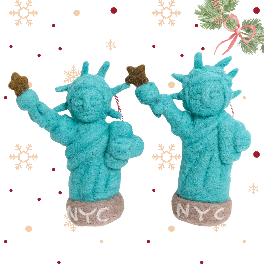 Handmade Felt Statue of Liberty Ornament