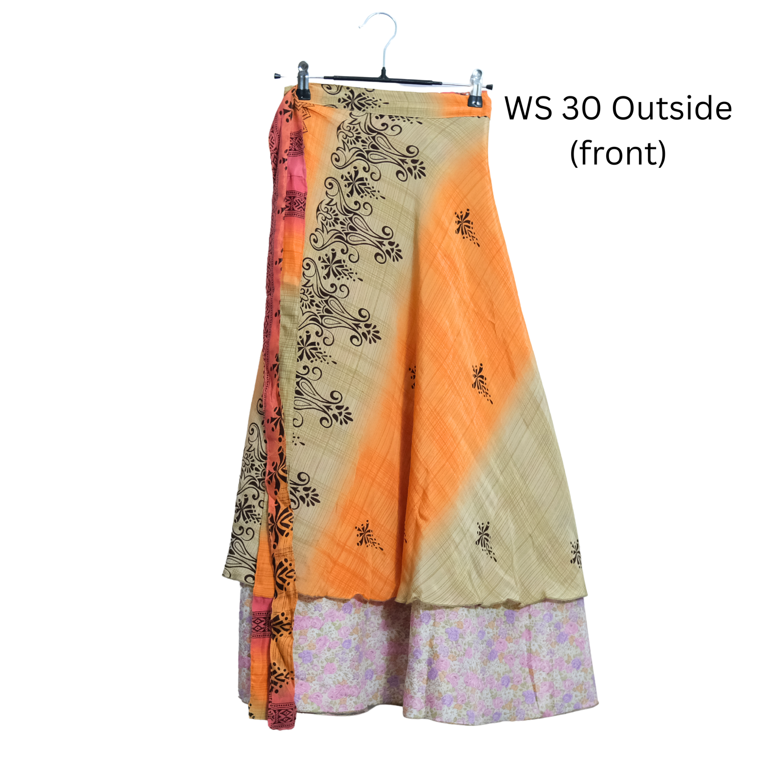 Flowy Reversible Wrap Skirt