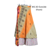 Flowy Reversible Wrap Skirt
