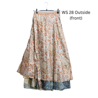 Reversible Wrap Flowy Skirt