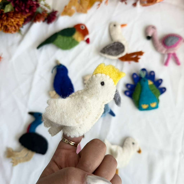 Felted Handmade Bird Puppet