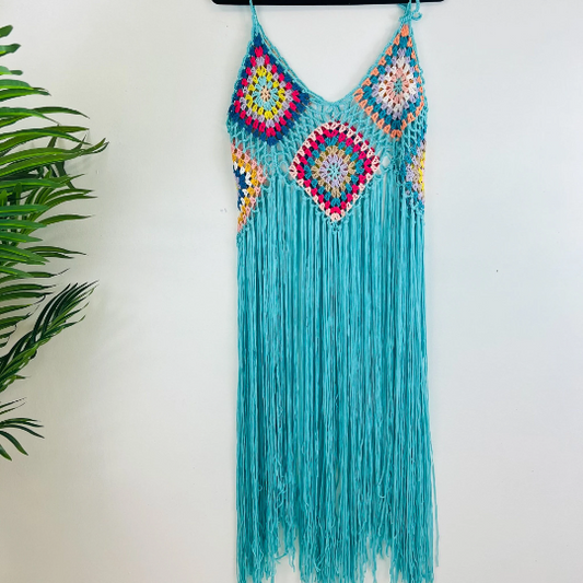 Crochet Cover up with Tassel