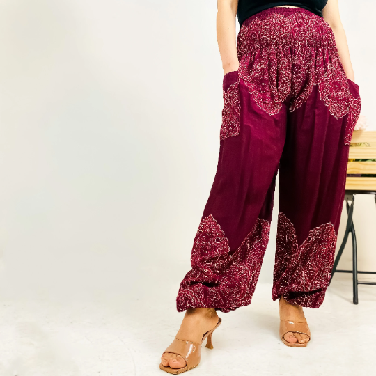 Bohemian Yoga Pant with Side Pockets