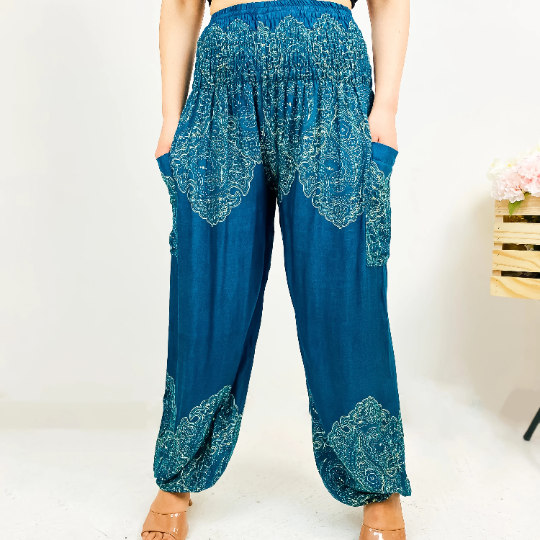 Bohemian Yoga Pant with Side Pockets