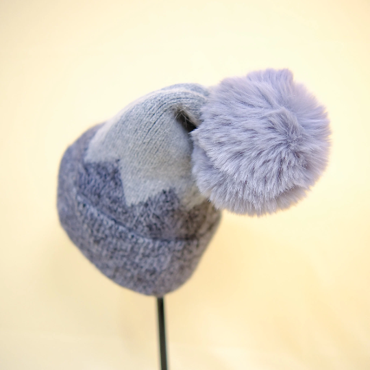 Fleece Lined Pom Pom Hat