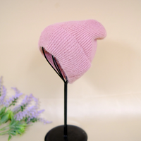Unisex Solid Color Beanie with Fleece Lining