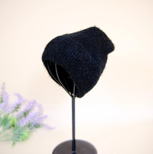 Unisex Solid Color Beanie with Fleece Lining