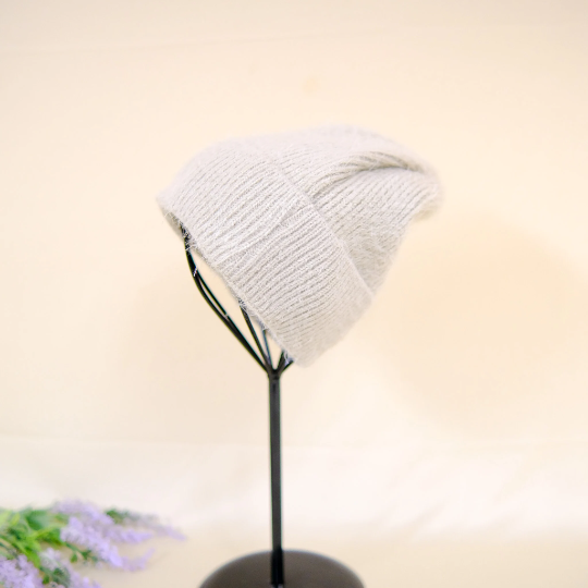 Unisex Solid Color Beanie with Fleece Lining