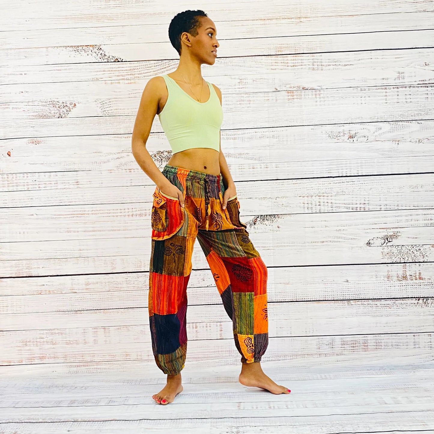 Patchwork Unisex Boho Pant