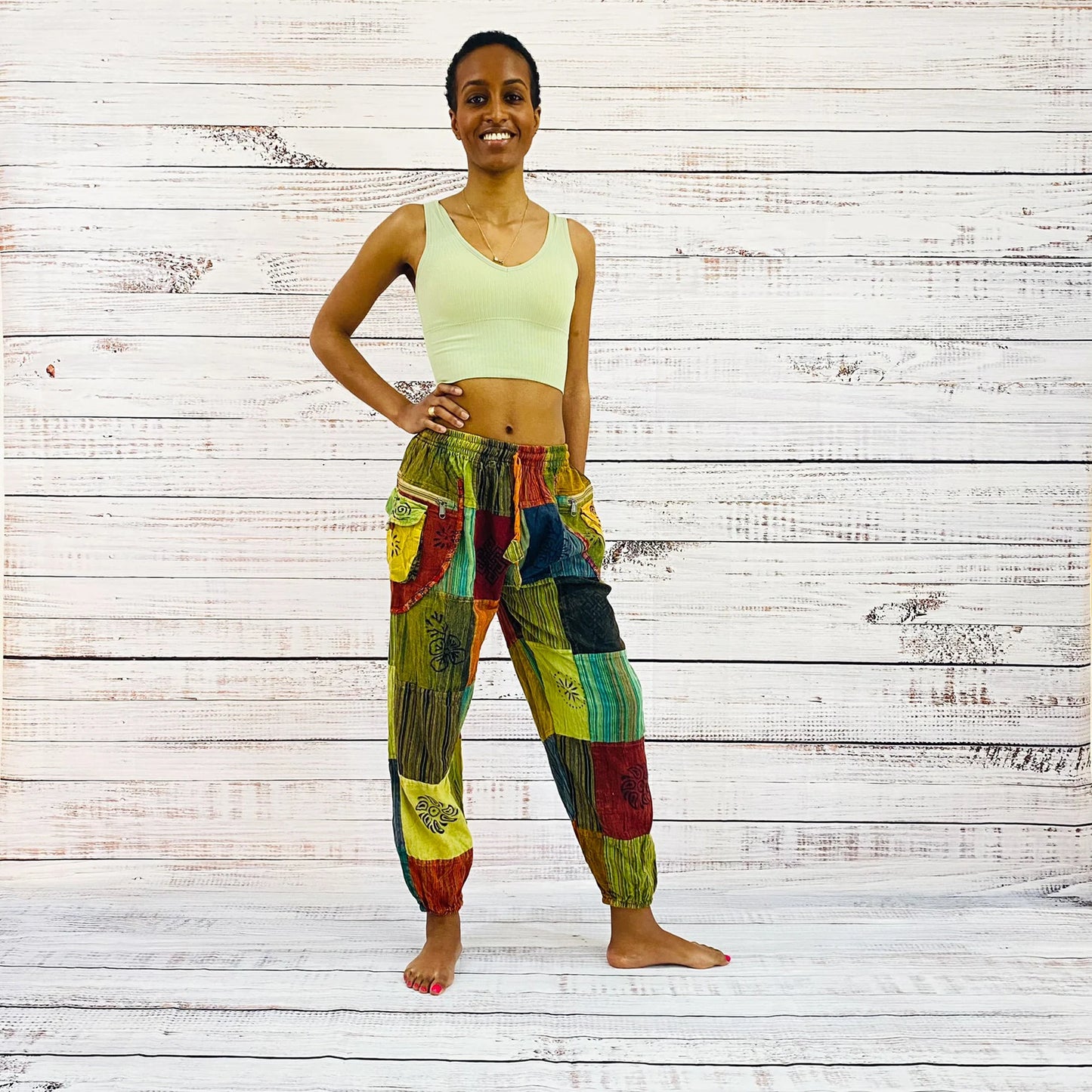 Patchwork Unisex Boho Pant