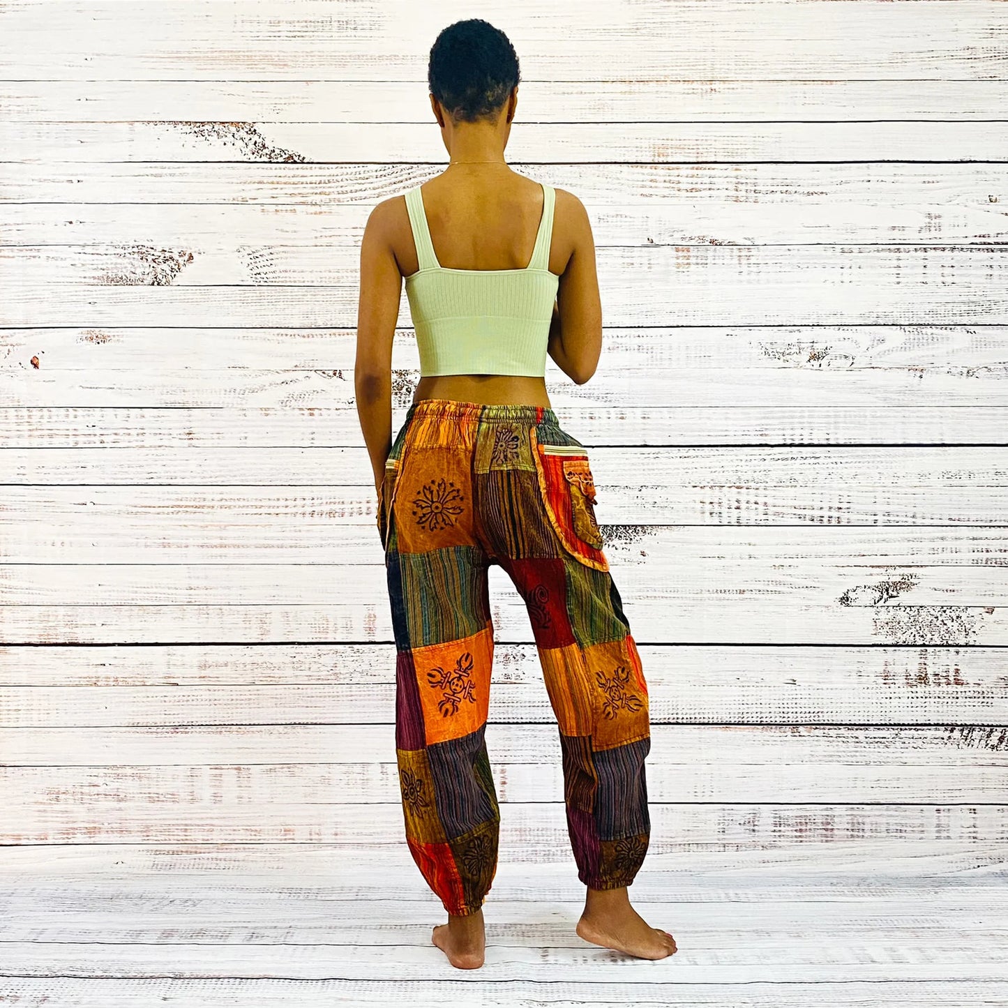 Patchwork Unisex Boho Pant