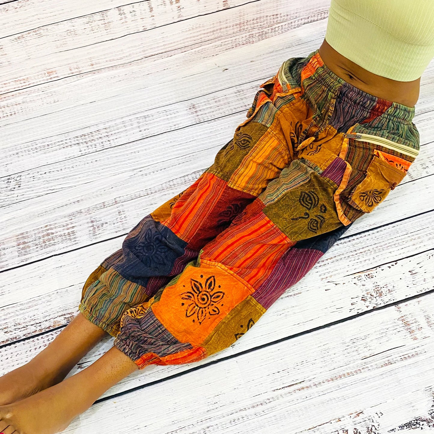 Patchwork Unisex Boho Pant