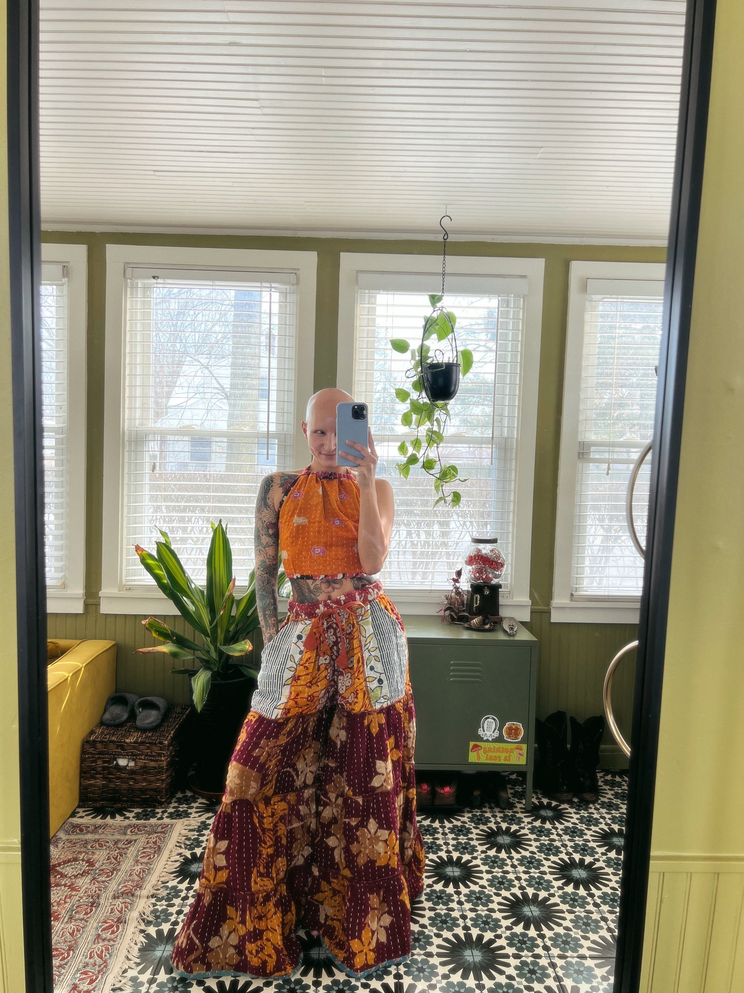 Kantha Reversible Palazzo Pants