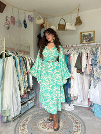 Goddess Midi Wrap Dress