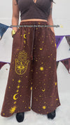 Celestial Wanderer Fleece Lined Wide Leg Pants