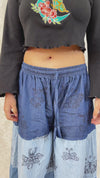 Denim Tiered Wide Leg Pants