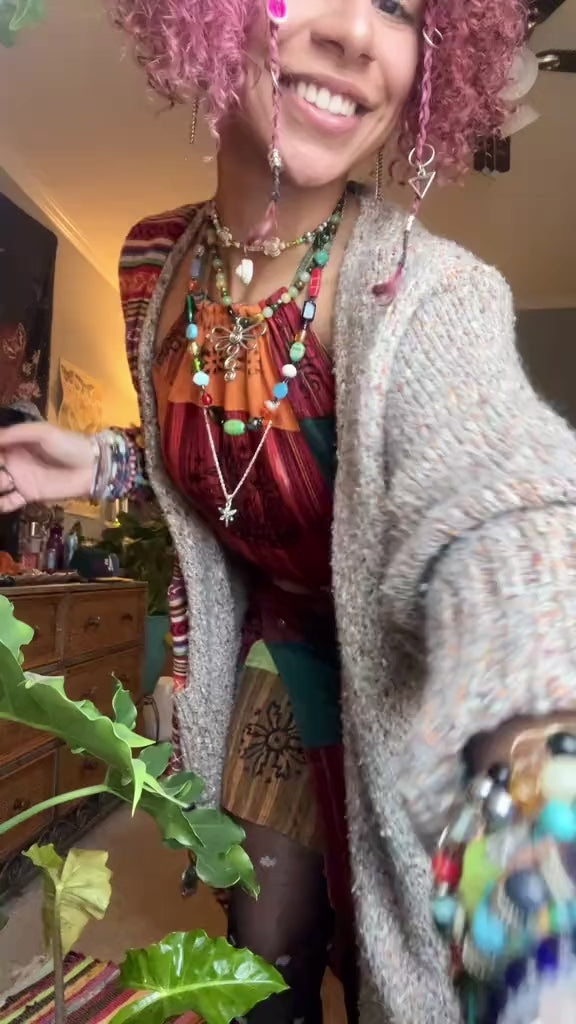 Short Patch Mini Skirt with Popper Button