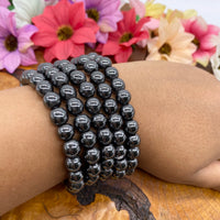 Hematite Bracelet, Crystal for Willpower and Confidence