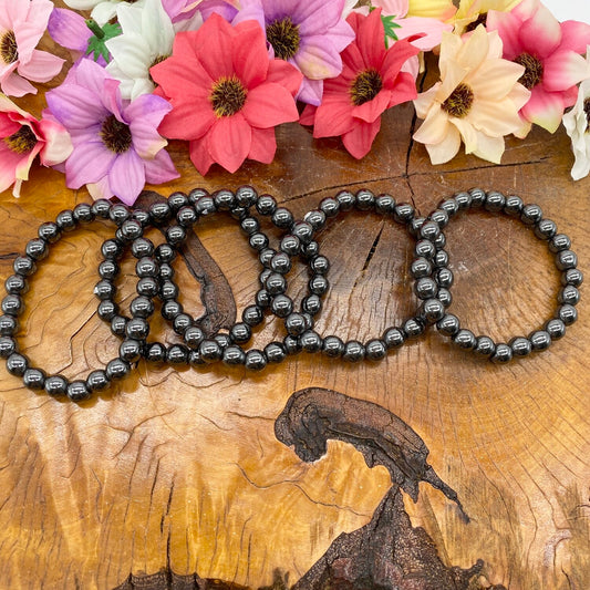 Hematite Bracelet, Crystal for Willpower and Confidence