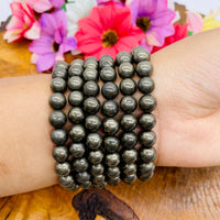 Pyrite Bracelet, Stone for Optimism and Intelligence