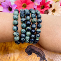 Kambaba Jasper Bracelet,  Crystal for Peace and Tranquility