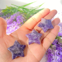 Star Crystal, 1.25" Quartz Crystal Stars, Healing Crystals, Howlite Unakite Moss Agate Crystal,  Crystal Gift, Labradorite Lepidolite