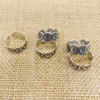 Buddhist Mantra Ring, Silver Adjustable Ring, Om Mani Padme Hum Ring, Handmade Jewelry, Meditation Jewelry, Unisex Boho Ring, Yoga Gift