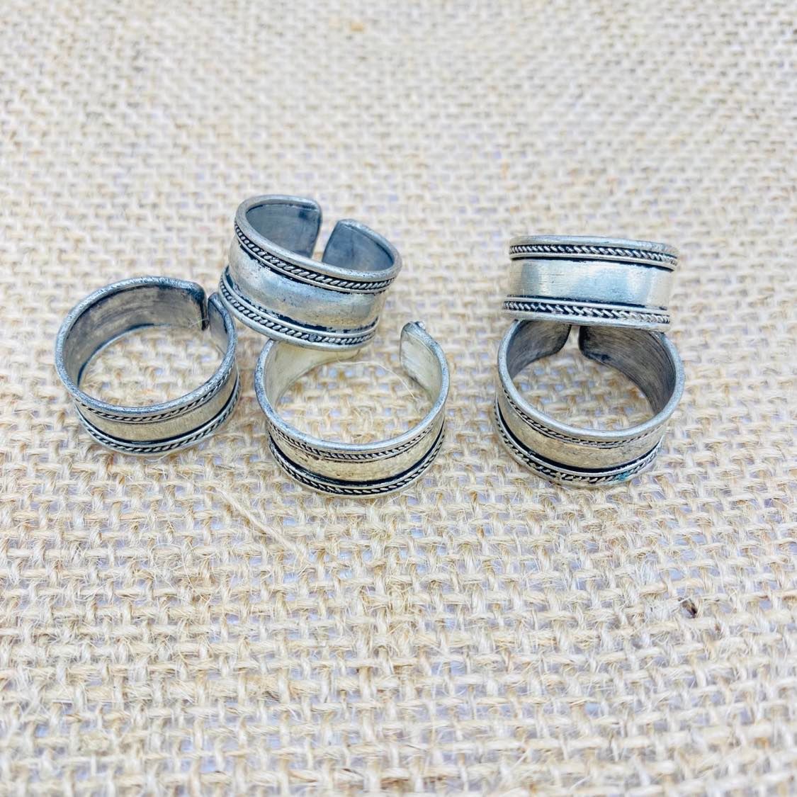 Plain Silver Ring, Bohemian Jewelry, Adjustable Ring, Handmade Jewelry, Unisex Ring