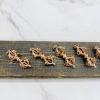 Copper Vajra Dorje Pendant from Nepal, Handmade Buddhist Amulet, Meditation Jewelry, Protection Necklace, Buddhist Mantras Pendant