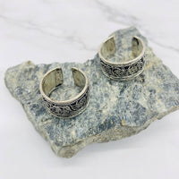 Filigree Ring, Bohemian Ring, Handmade Silver Adjustable Ring from Nepal, Unisex Band Ring, Gift for Her, Statement Ring, Hippie Ring