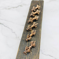 Copper Vajra Dorje Pendant from Nepal, Handmade Buddhist Amulet, Meditation Jewelry, Protection Necklace, Buddhist Mantras Pendant