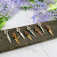 Dorje Phurba Necklace, Buddhist Necklace, Silver Copper Phurba, Tibetan Vajra Pendant, Buddhist Amulet, Talisman, Symbol of Protection