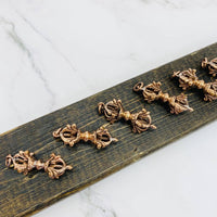 Copper Vajra Dorje Pendant from Nepal, Handmade Buddhist Amulet, Meditation Jewelry, Protection Necklace, Buddhist Mantras Pendant