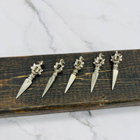 Dorje Phurba Necklace, Buddhist Necklace, Silver Copper Phurba, Tibetan Vajra Pendant, Buddhist Amulet, Talisman, Symbol of Protection