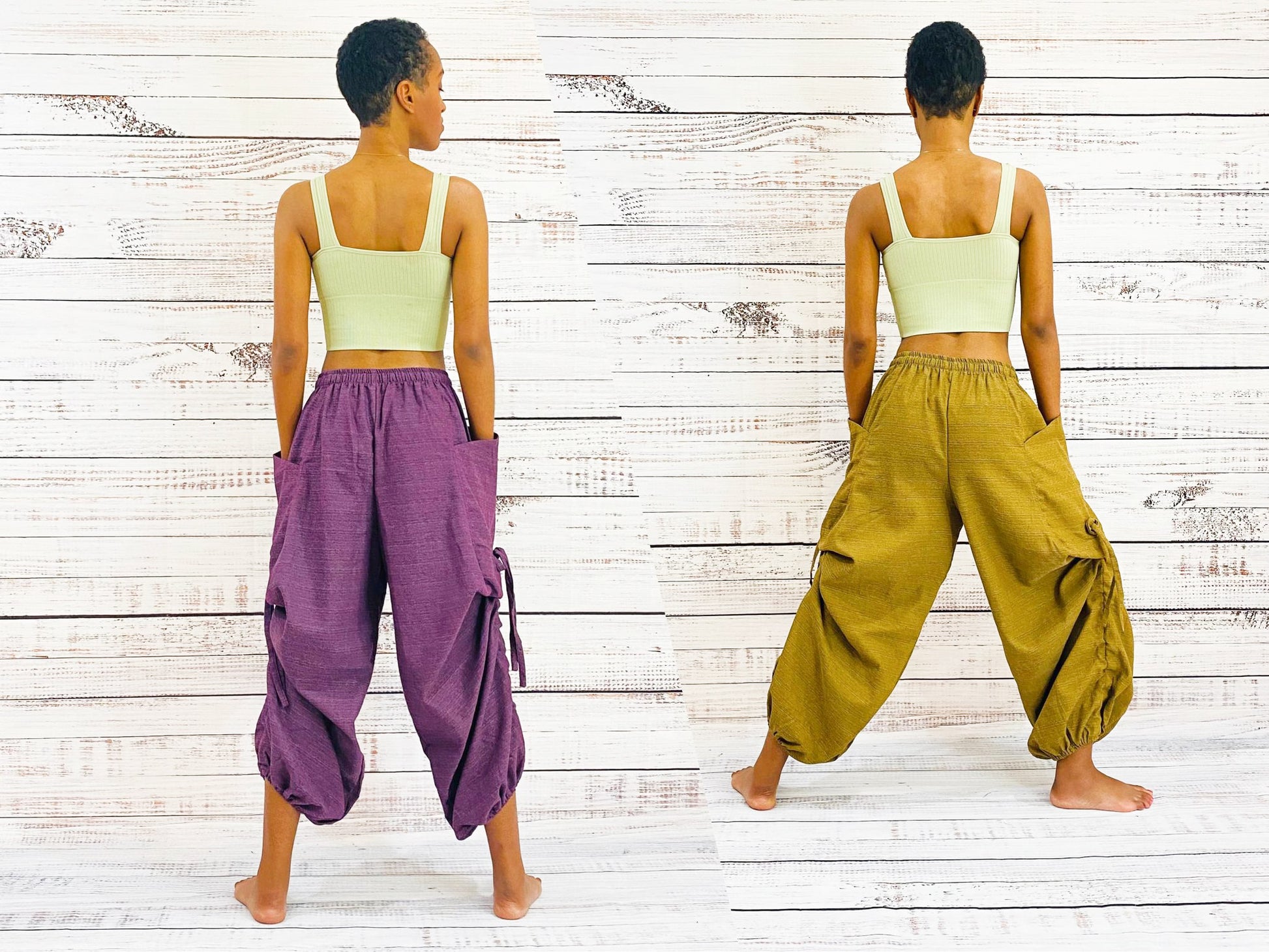 Unisex Cotton Pant with Spiral Prints, Harem Pants, Yoga Pants