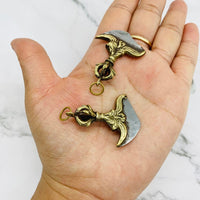 Tibetan Phurba Pendant from Nepal, Handmade Meditation Jewelry, Dorje Phurba Charm for Jewelry, Buddhist Vajra Charms, Tibetan Charms