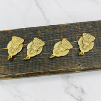 Buddha Charm, Gold Buddha Pendant, Handmade Healing Buddha Necklace, Buddha Talisman, Meditation Jewelry, Spiritual Gift