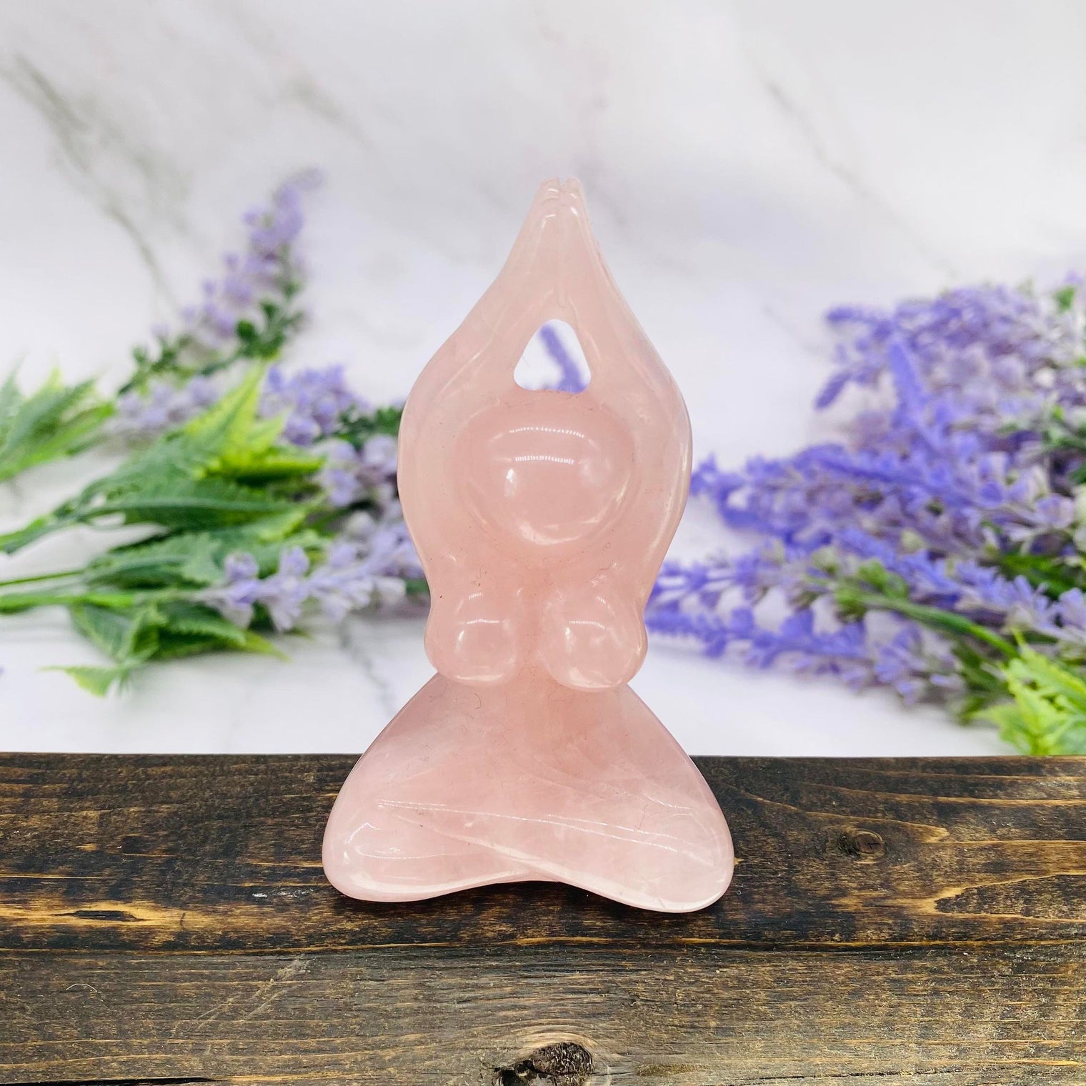 Mother Earth Crystal Statue, Gaia, 3 inches Mother Earth Altar Carvings, Mother Nature, Rose Quartz, Fluorite, Aventurine Gaia,Gift for Her