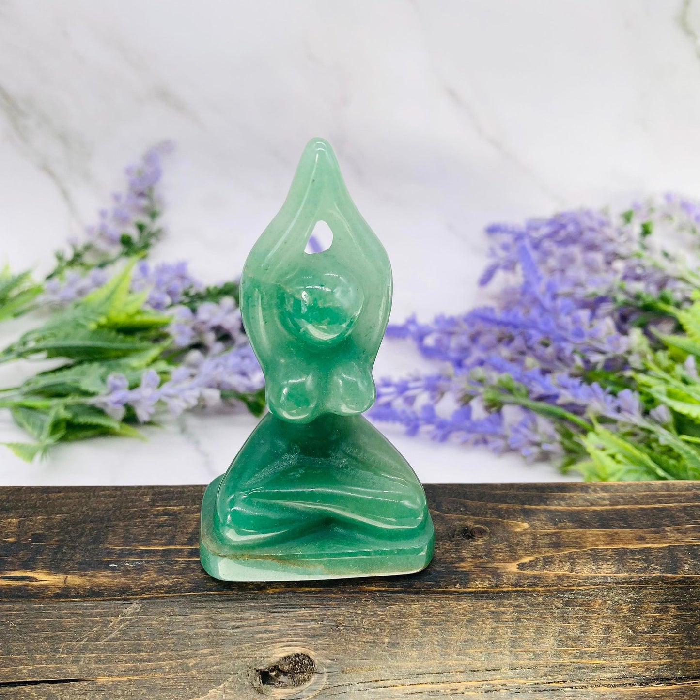 Mother Earth Crystal Statue, Gaia, 3 inches Mother Earth Altar Carvings, Mother Nature, Rose Quartz, Fluorite, Aventurine Gaia,Gift for Her