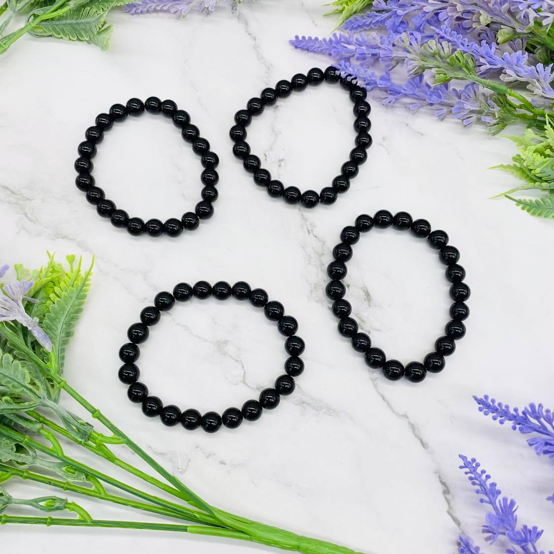 Crystal Bracelets, 8 MM Beads, Grounding Crystal Stackable Bracelets,  Chakra Healing Bracelets, Stretch Bracelets, Fire & Ice Quartz