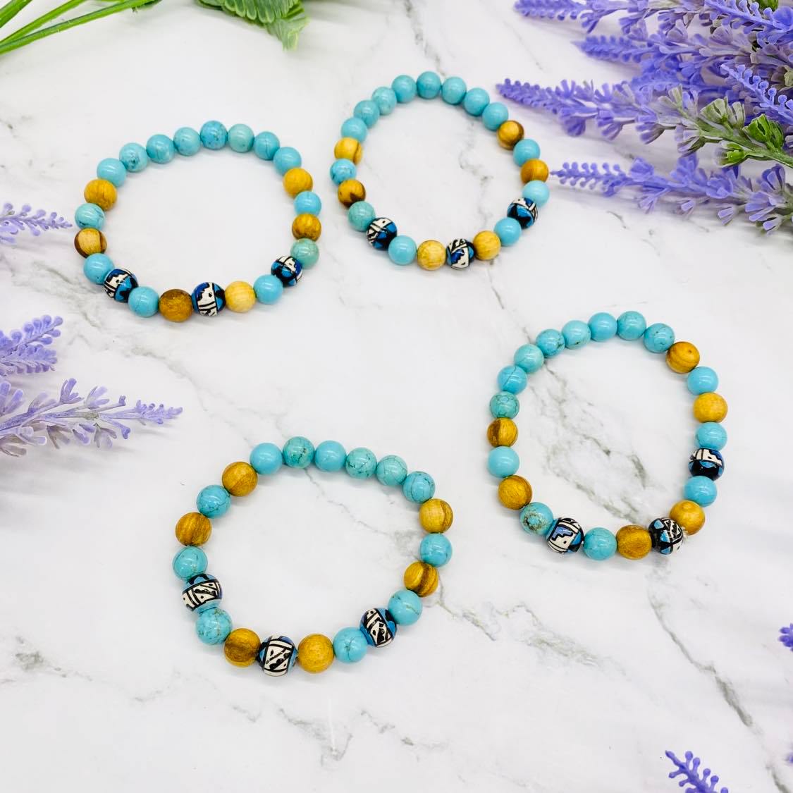 Tohuu Stone Bracelet Modern Handmade Stylish Crystal Beaded Bracelet Wax  Wire Beaded Bracelets Malachite ite Combination Bracelet Confidence  Meaning calm 