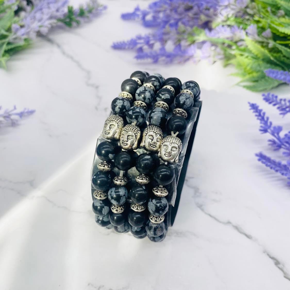 Crystal Bracelets with Buddha Charms, Jasper Bracelets, Aventurine Bracelets, Amazonite Bracelets, 8 mm Beads, Healing Bracelets